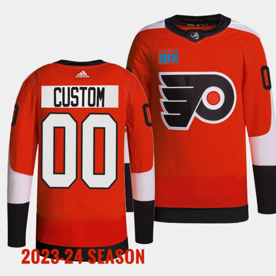 men flyers custom 2023 24 primegreen home authentic pro burnt orange jersey