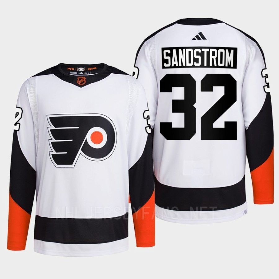 men flyers felix sandstrom 2022 authentic primegreen reverse retro 2.0 white jersey