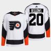 men flyers kieffer bellows 2022 authentic primegreen reverse retro 2.0 white jersey