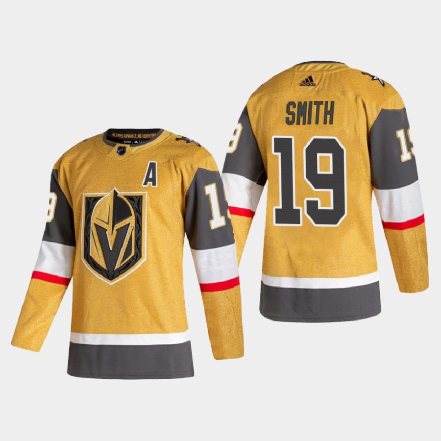 men golden knights reilly smith 2020 21 authentic player alternate gold jersey