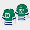 men hartford whalers brett pesce 2019 20 season heritage jersey green