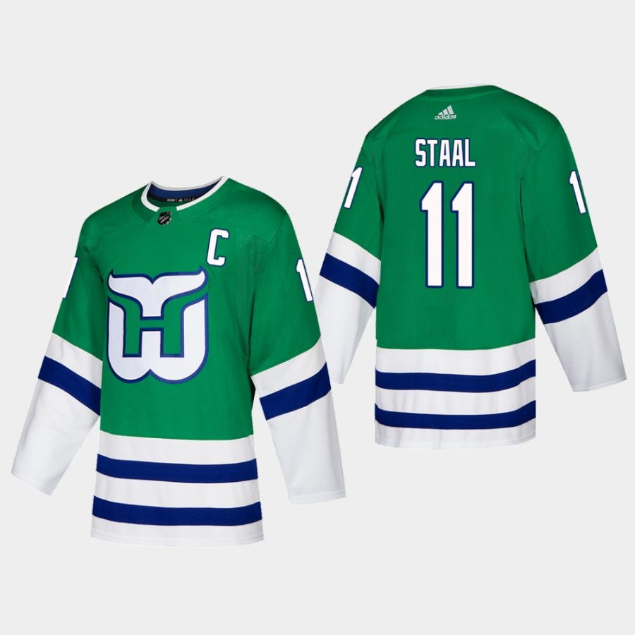 men hartford whalers jordan staal 2019 20 season heritage jersey green