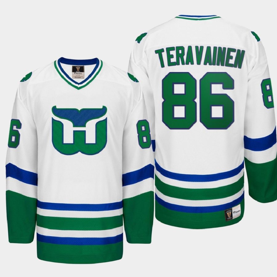 men hartford whalers teuvo teravainen heritage throwback fanatics jersey white