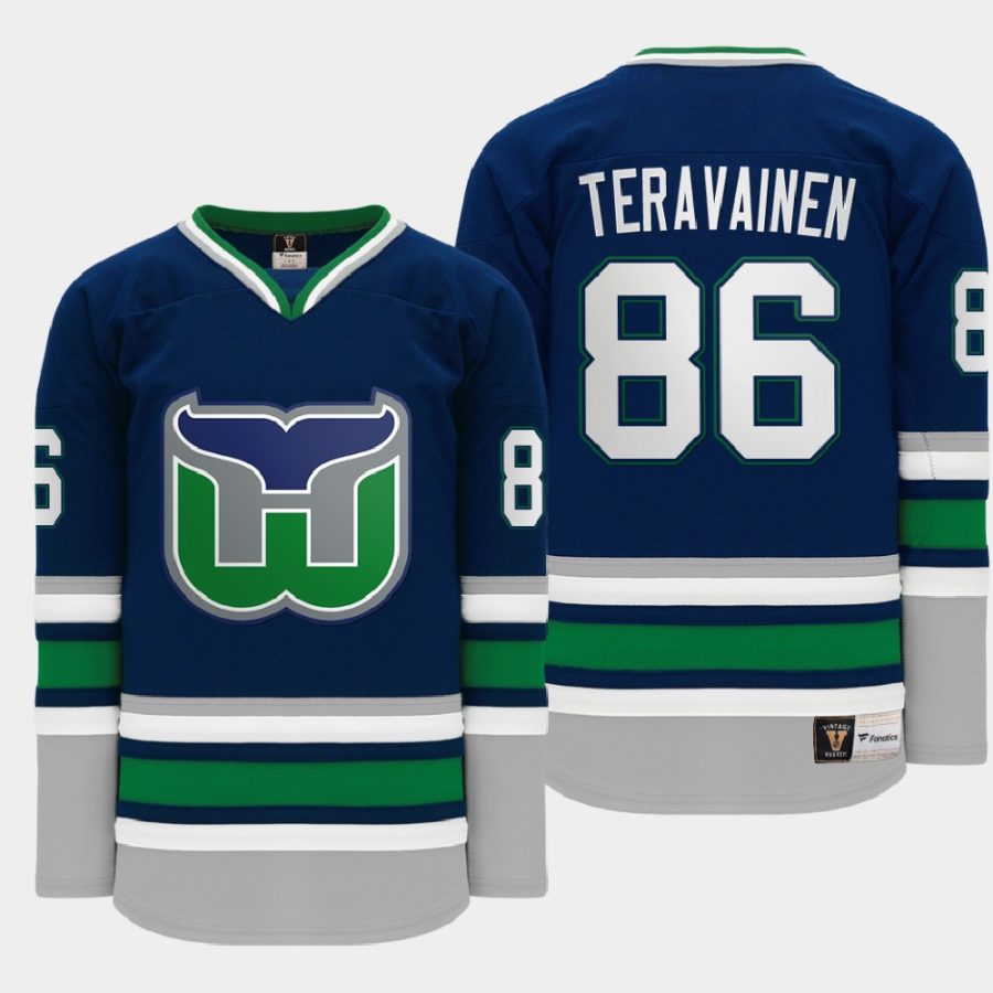 men hartford whalers teuvo teravainen heritage throwback night fanatics jersey navy