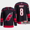 men hurricanes brent burns 2022 23 25th anniversary authentic home black jersey