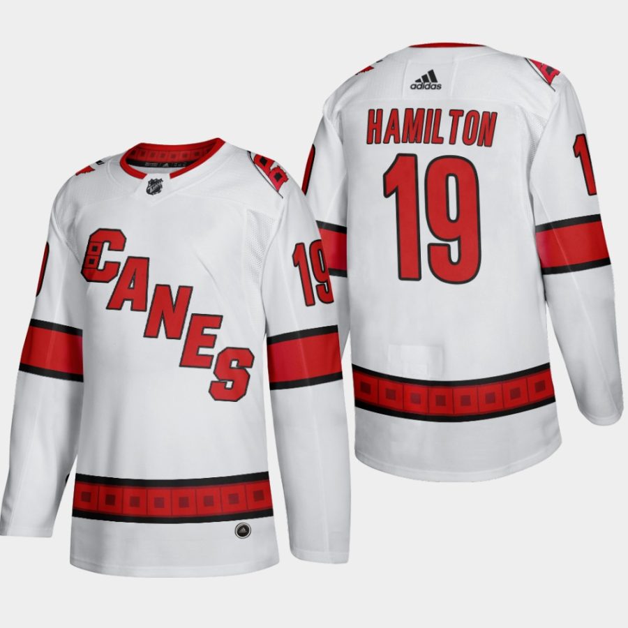 men hurricanes dougie hamilton 2019 20 season away jersey white