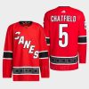 men hurricanes jalen chatfield 2022 authentic primegreen reverse retro 2.0 red jersey