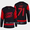 men hurricanes jesper fast primegreen authentic 2023 nhl stadium series black jersey