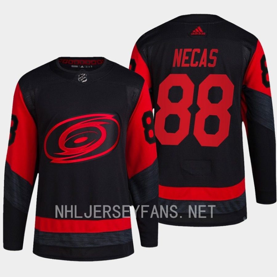 men hurricanes martin necas primegreen authentic 2023 nhl stadium series black jersey