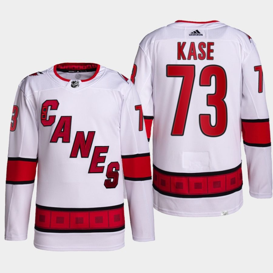 men hurricanes ondrej kase 2022 away primegreen authentic white jersey