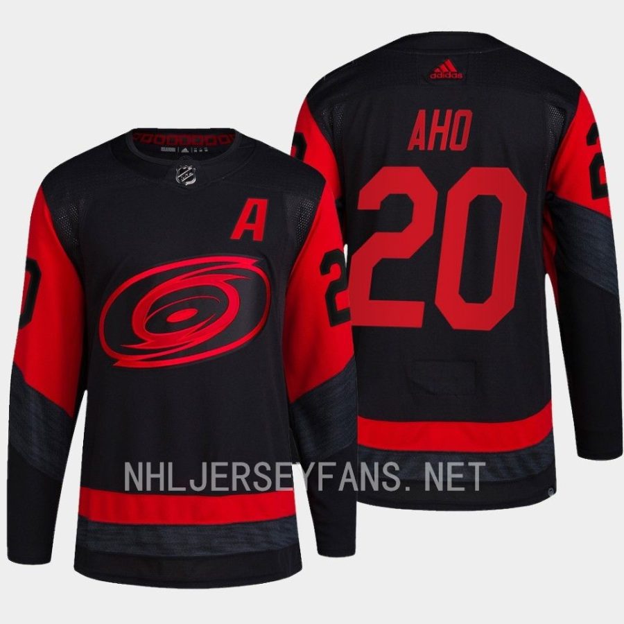 men hurricanes sebastian aho primegreen authentic 2023 nhl stadium series black jersey