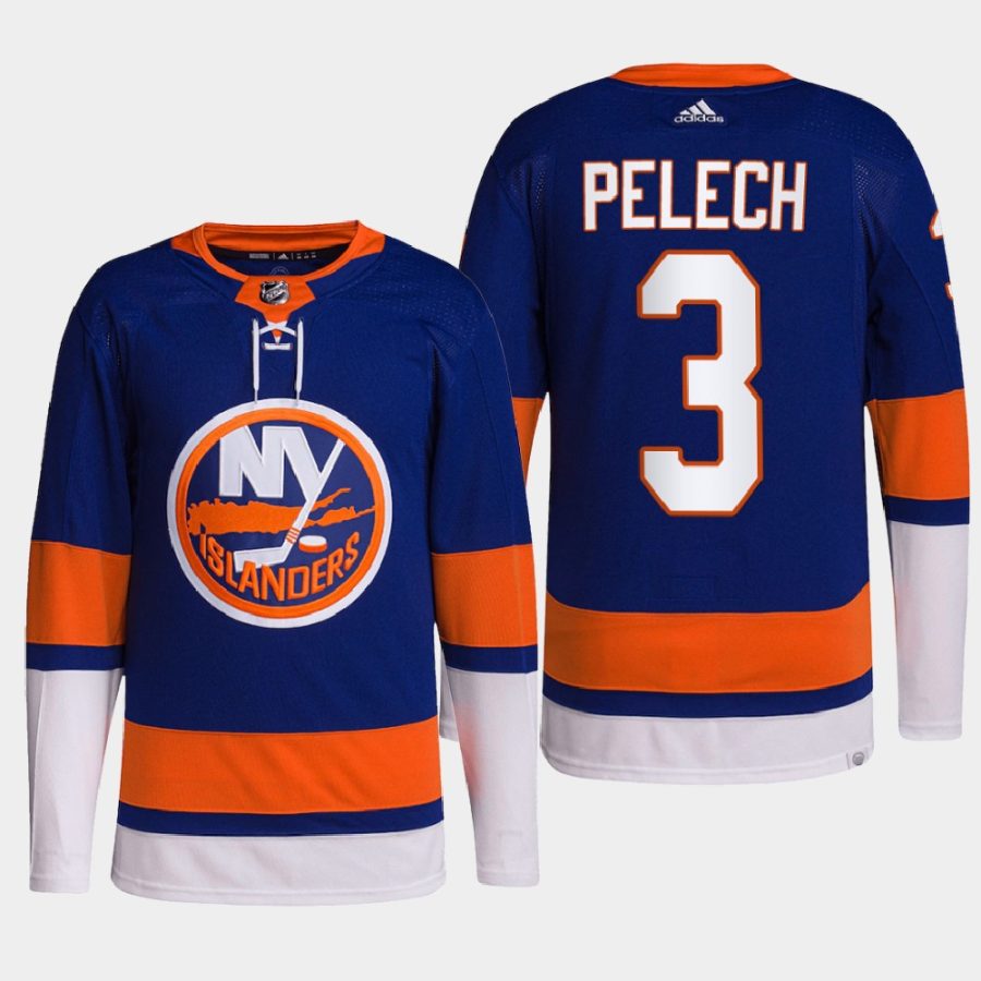 men islanders adam pelech 2022 primegreen authentic pro home royal jersey