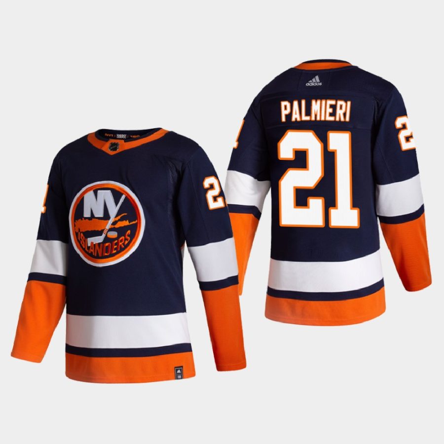 men islanders kyle palmieri 2021 authentic reverse retro blue jersey