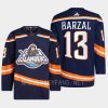 men islanders mathew barzal 2022 primegreen authentic reverse retro 2.0 navy jersey