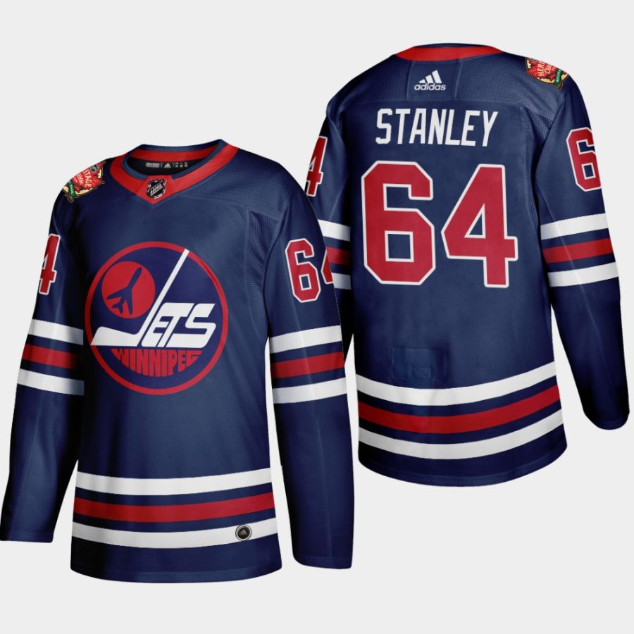 men jets logan stanley 2019 heritage classic wha jersey