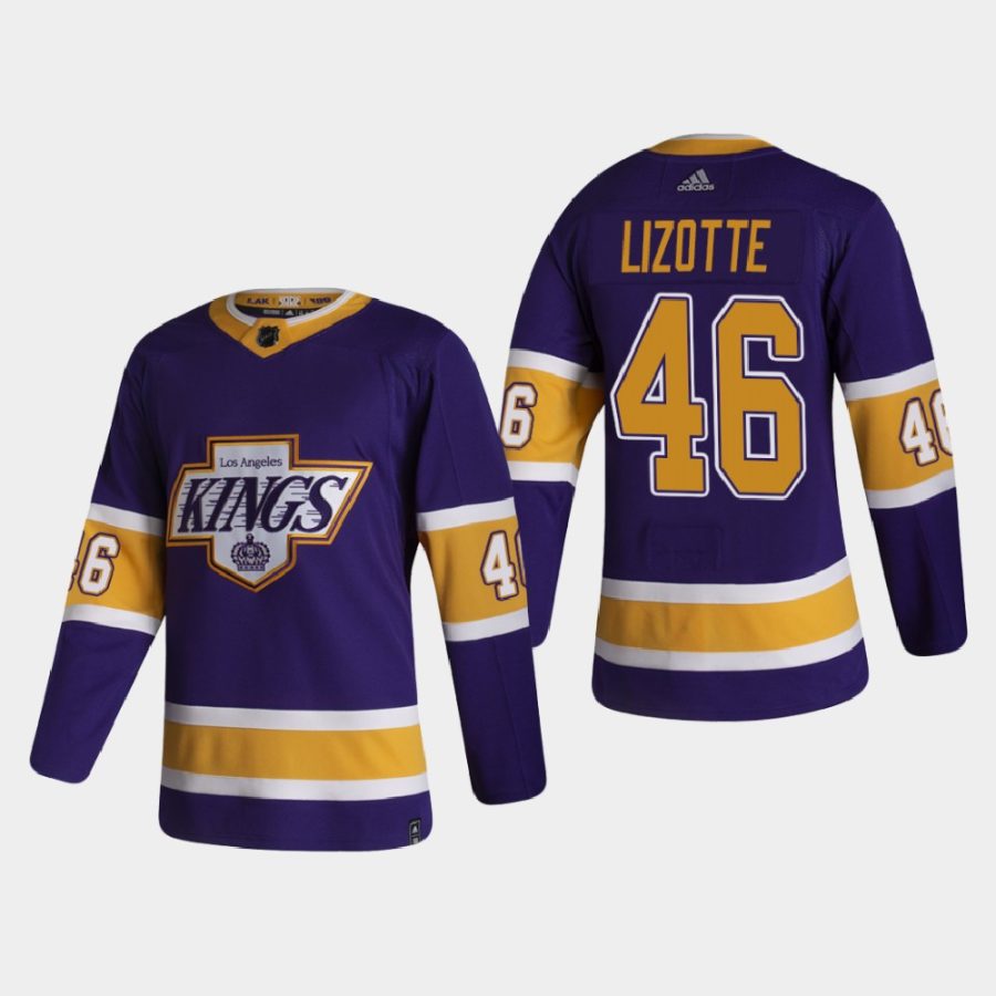 men kings blake lizotte 2020 21 authentic reverse retro purple jersey