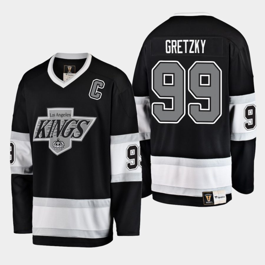 men kings wayne gretzky heritage premier breakaway player jersey