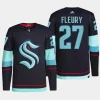 men kraken cale fleury authentic pro home primegreen blue jersey