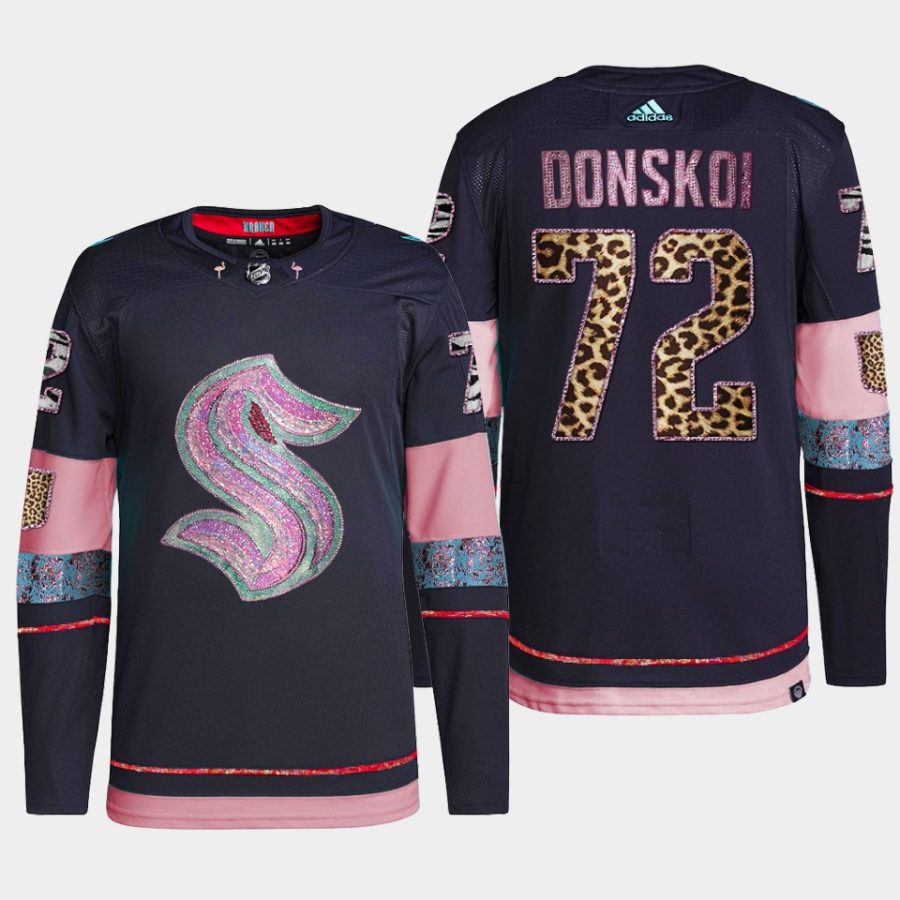 men kraken joonas donskoi diamond limited mgk leopard print navy jersey