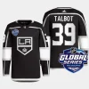 men la kings cam talbot authentic pro 2023 nhl global series primegreen black jersey