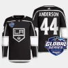 men la kings mikey anderson authentic pro 2023 nhl global series primegreen black jersey