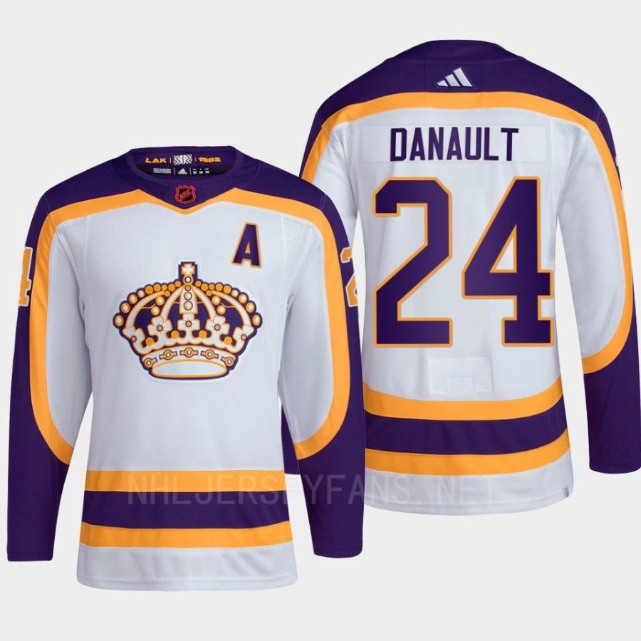 men la kings phillip danault 2022 authentic primegreen reverse retro 2.0 white jersey