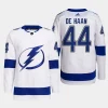 men lightning calvin de haan primegreen away authentic pro white jersey