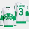 men maple leafs john klingberg primegreen authentic 2024 st. patricks alternate white jersey