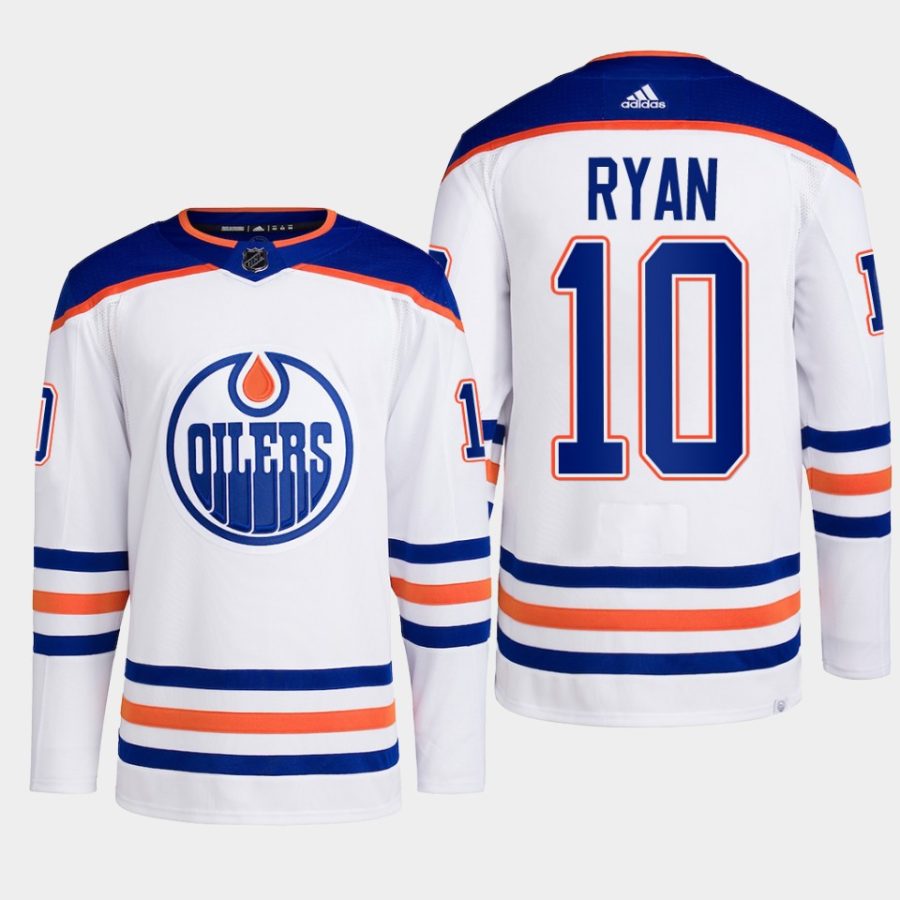 men oilers derek ryan 2022 23 away primegreen authentic white jersey