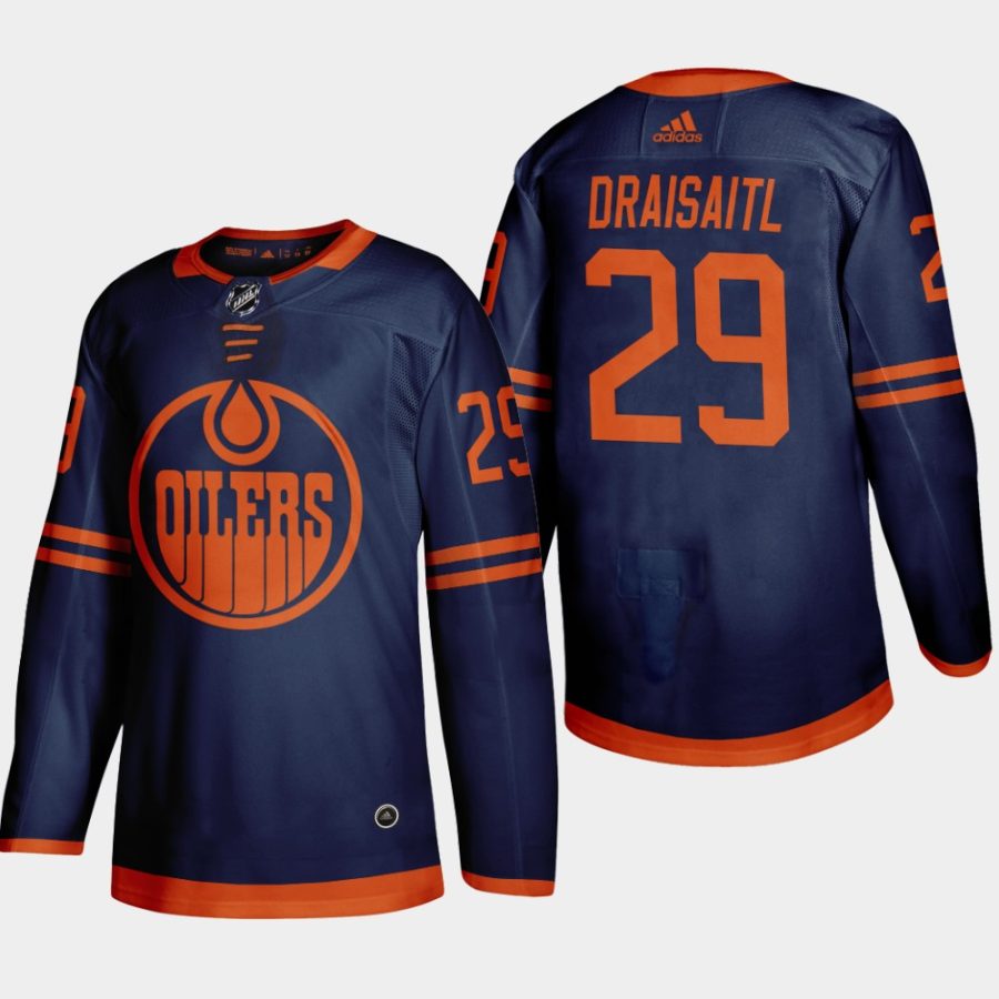 men oilers leon draisaitl 2019 20 season alternate jersey blue