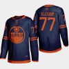 men oilers oscar klefbom 2019 20 season alternate jersey blue