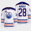 men oilers ryan murray 2022 away lee ryan hall of fame patch white jersey