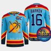 men panthers aleksander barkov reverse retro 2023 all star patch blue jersey