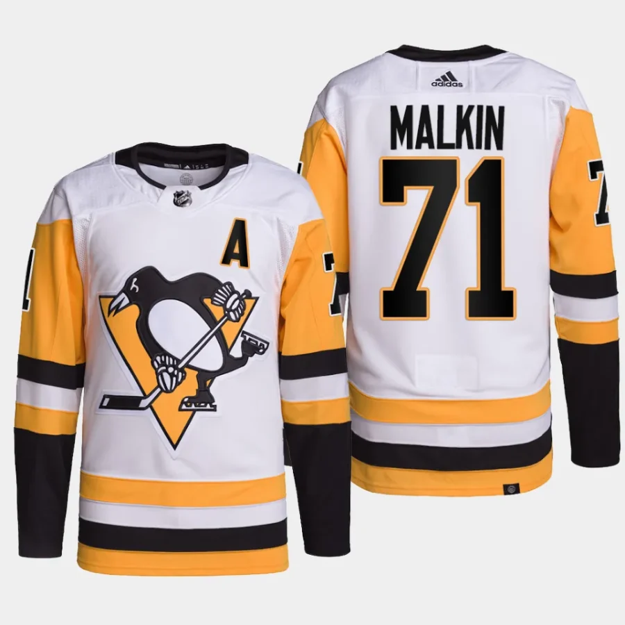 men penguins evgeni malkin primegreen away authentic pro white jersey