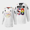 men penguins kris letang 2022 rainbow pride warmup white jersey