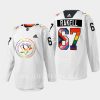 men penguins rickard rakell 2022 rainbow pride warmup white jersey