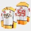 men predators roman josi switzerland challenge 2022 nhl global series white jersey