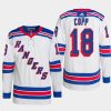 men rangers andrew copp 2022 primegreen authentic pro away white jersey