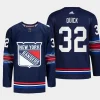 men rangers jonathan quick 2023 24 authentic pro alternate navy jersey