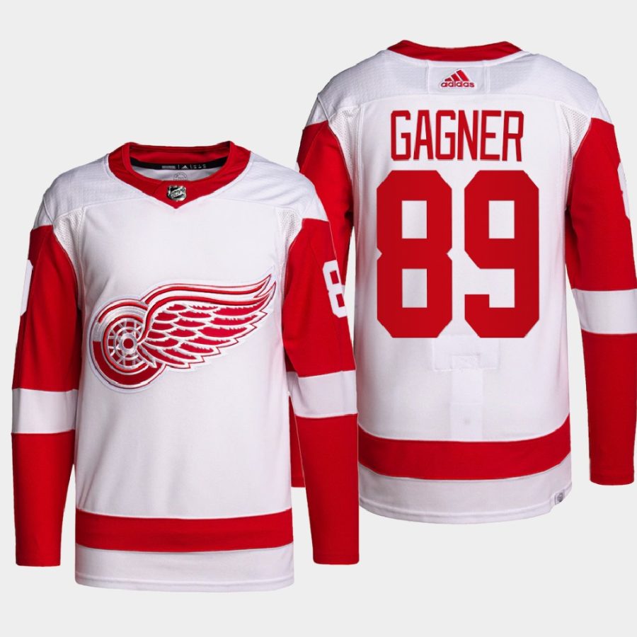 men red wings sam gagner 2022 primegreen authentic pro away white jersey