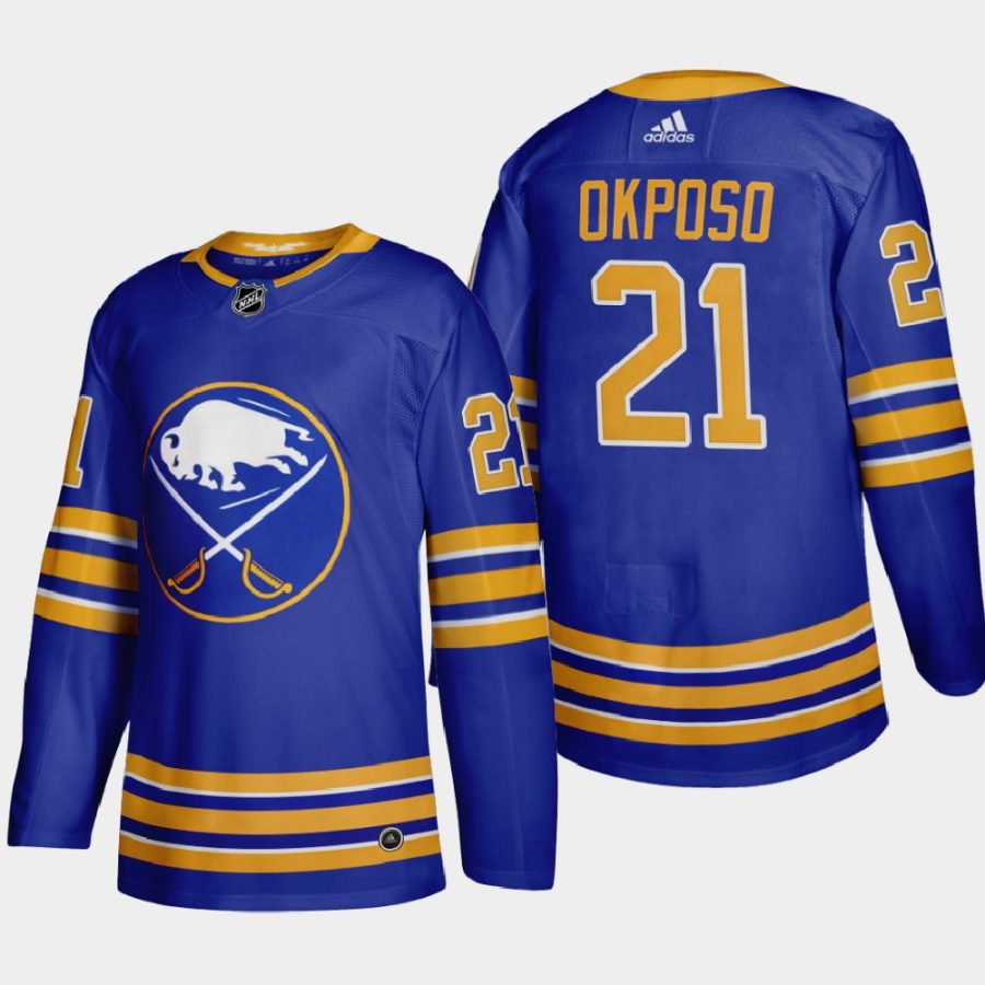 men sabres kyle okposo 2020 21 home authentic jersey royal blue