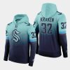 men seattle kraken primary logo blue pullover hoodie