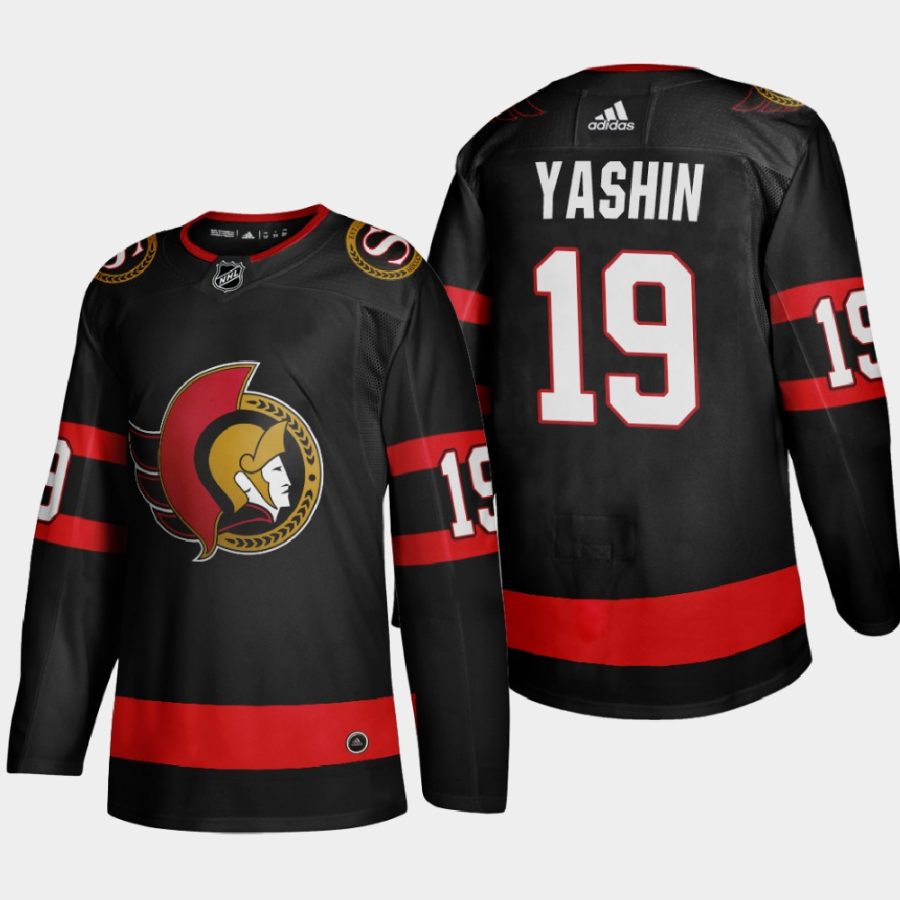 men senators alexei yashin 2020 21 home jersey black