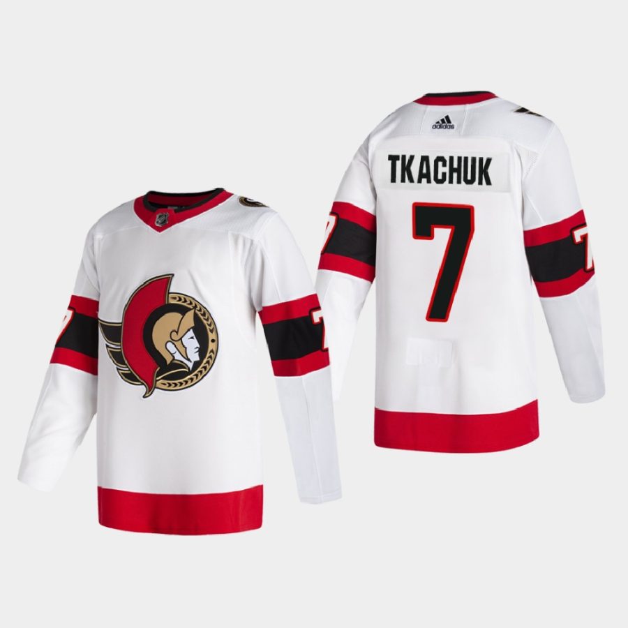 men senators brady tkachuk 2020 21 2d away authentic pro white jersey