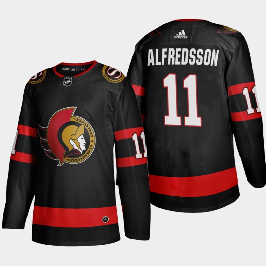 men senators daniel alfredsson 2020 21 home jersey black