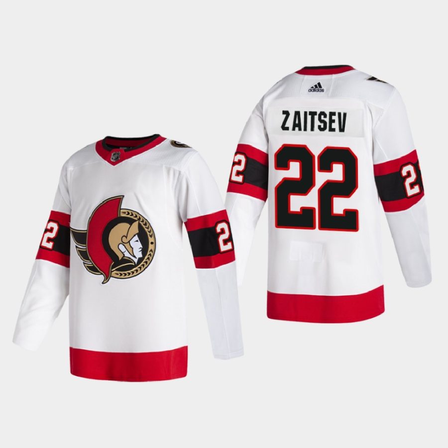 men senators nikita zaitsev 2020 21 2d away authentic pro white jersey