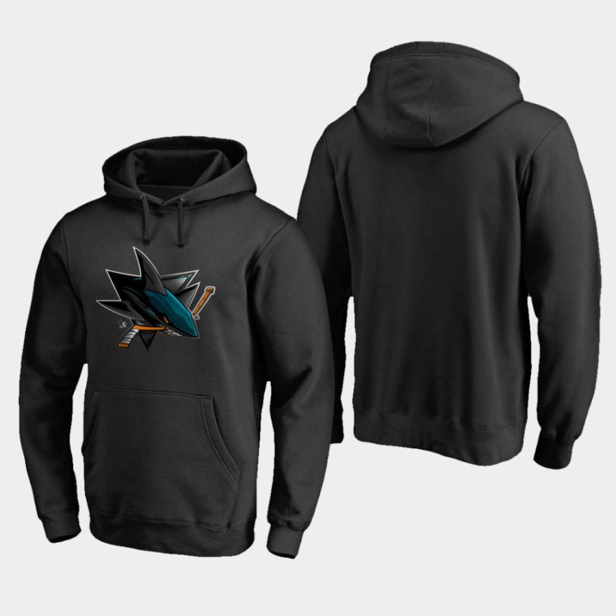 men sharks black midnight mascot primary hoodie