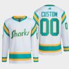 men sharks custom 2022 authentic primegreen reverse retro 2.0 white jersey