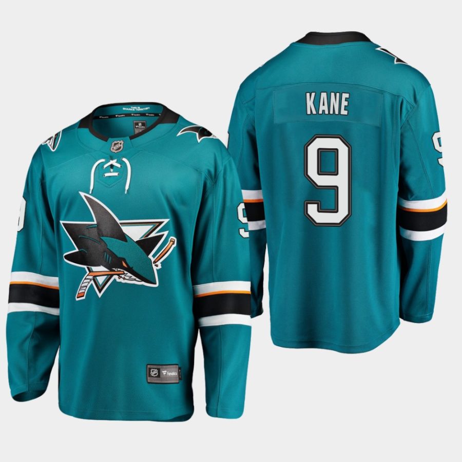 men sharks evander kane home premier breakaway player teal jersey