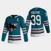 men sharks logan couture 2020 21 30th anniversary heritage authentic teal jersey